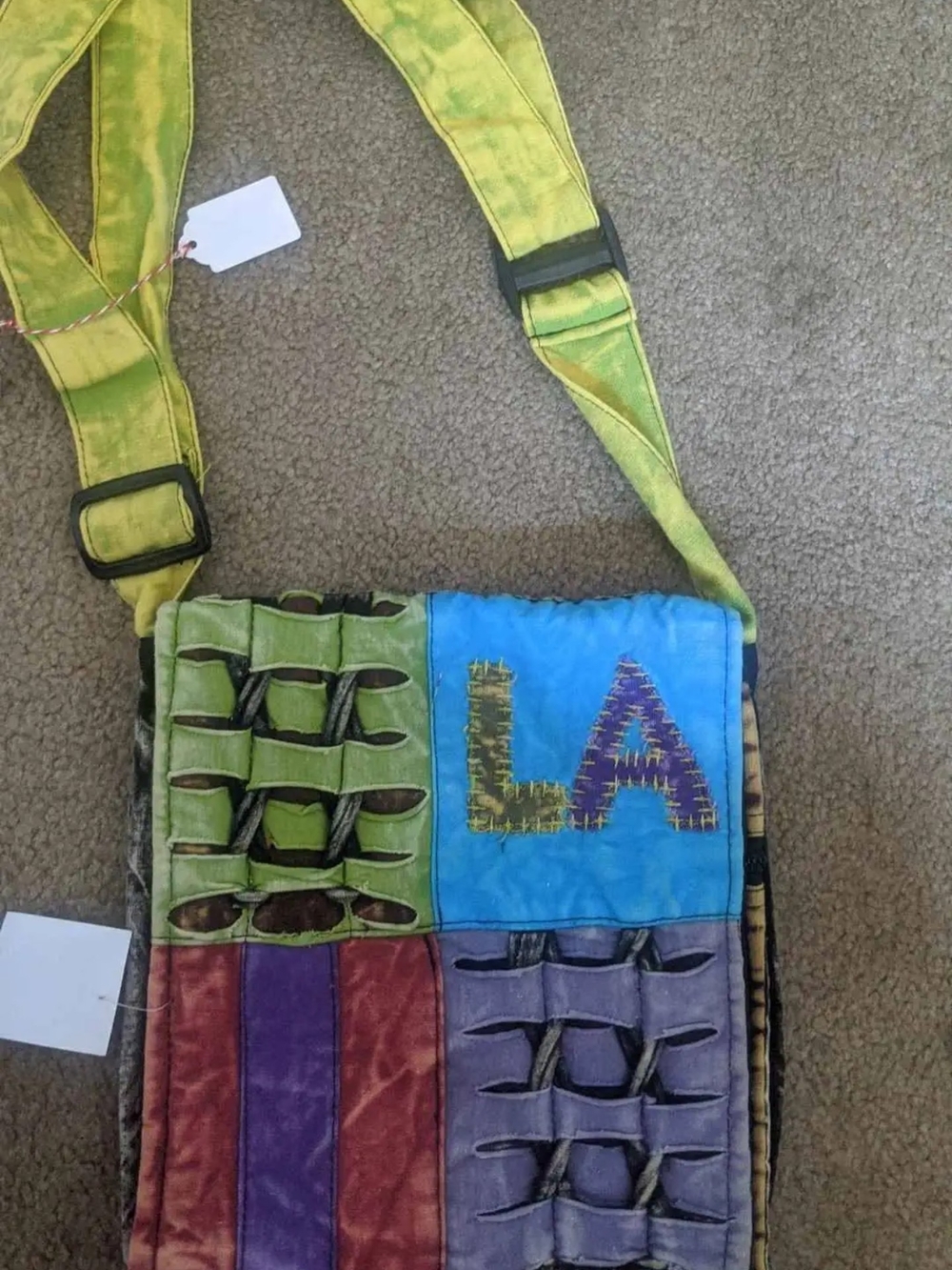 Patchwork Crossbody Crossbody Bag - Multicolor-NEW